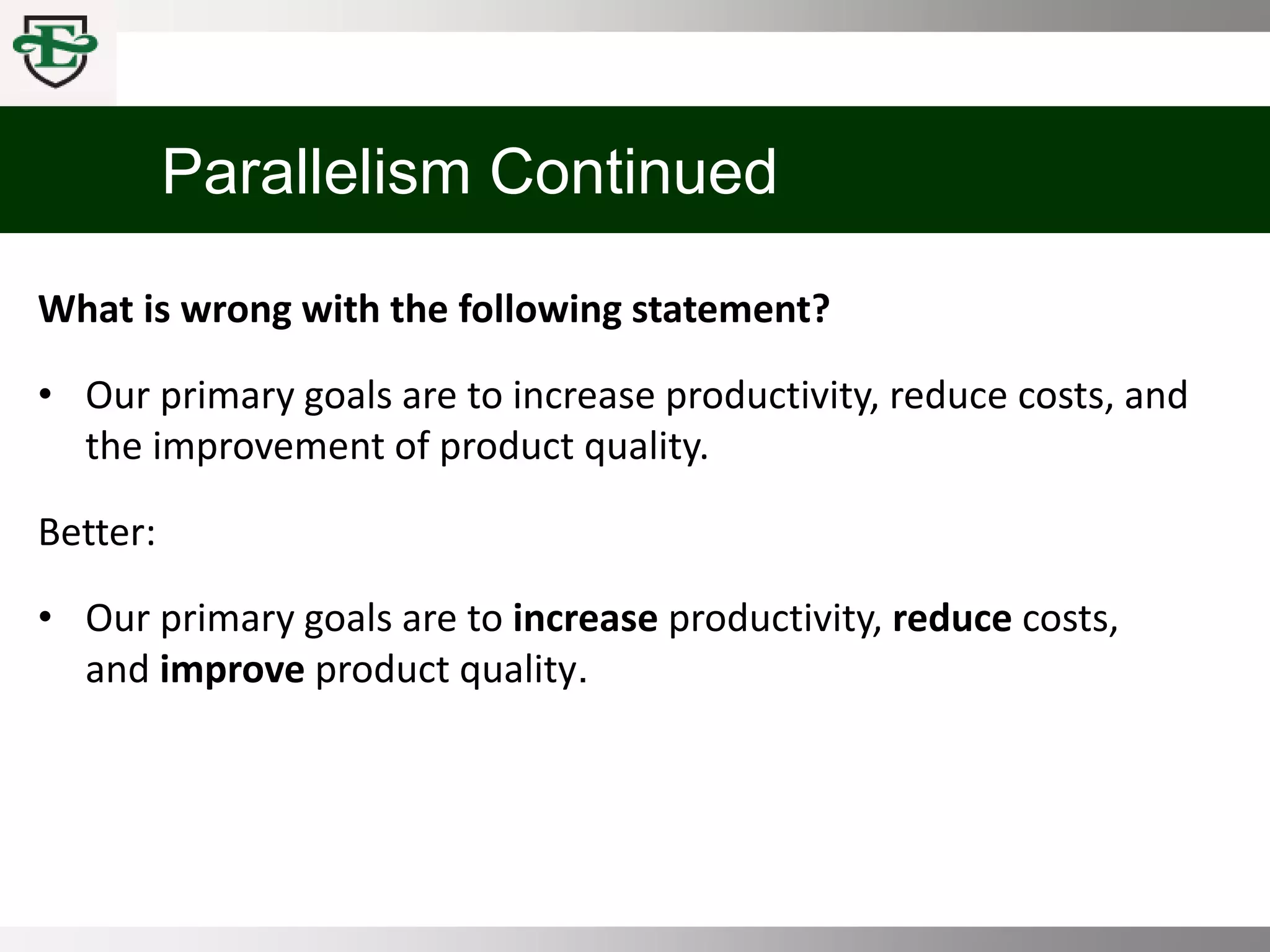 COMM 100 Chpt 3 Emphasis, Voice, and Style