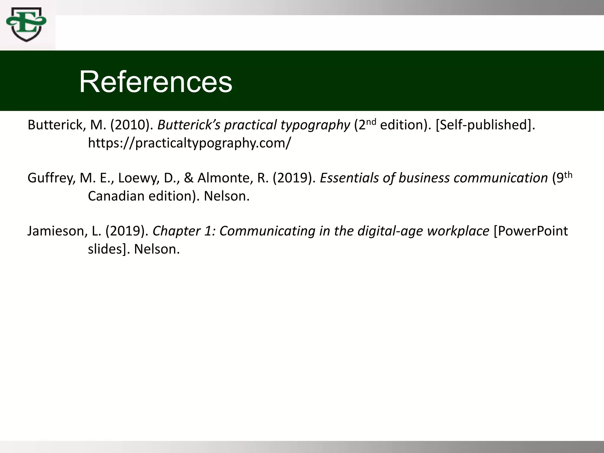 COMM 100 Chpt 4 Document Design