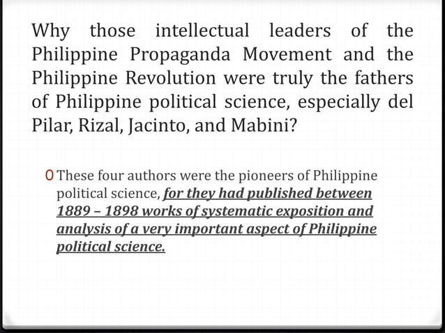 thesis topics for political science in the philippines
