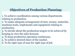 Production planning and control | PPT