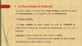 Conjugaison Du Passe Simple Et De L Imparfait