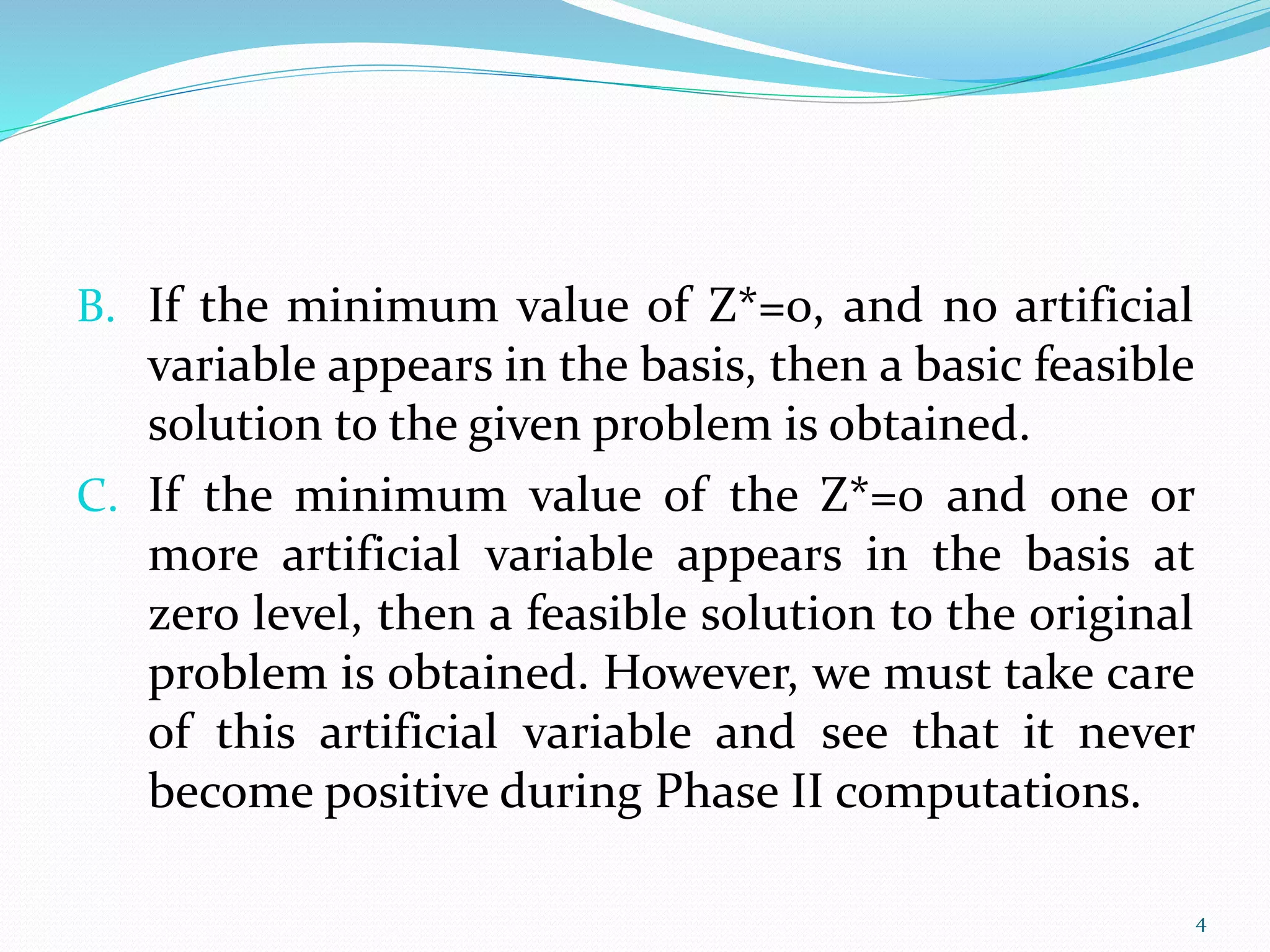 Two phase method linear programming pptx