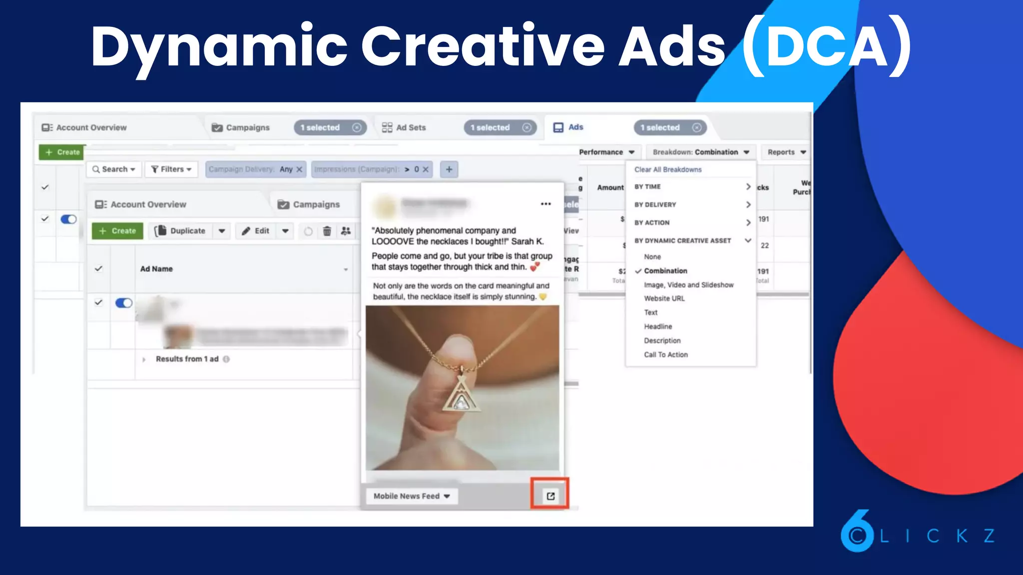 Dynamic Creative Ads (DCA)
 