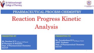 REACTION PROGRESS KINETIC ANALYSIS | PPTX