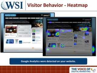 Google Analytics were detected on your website.
Visitor Behavior - Heatmap
 