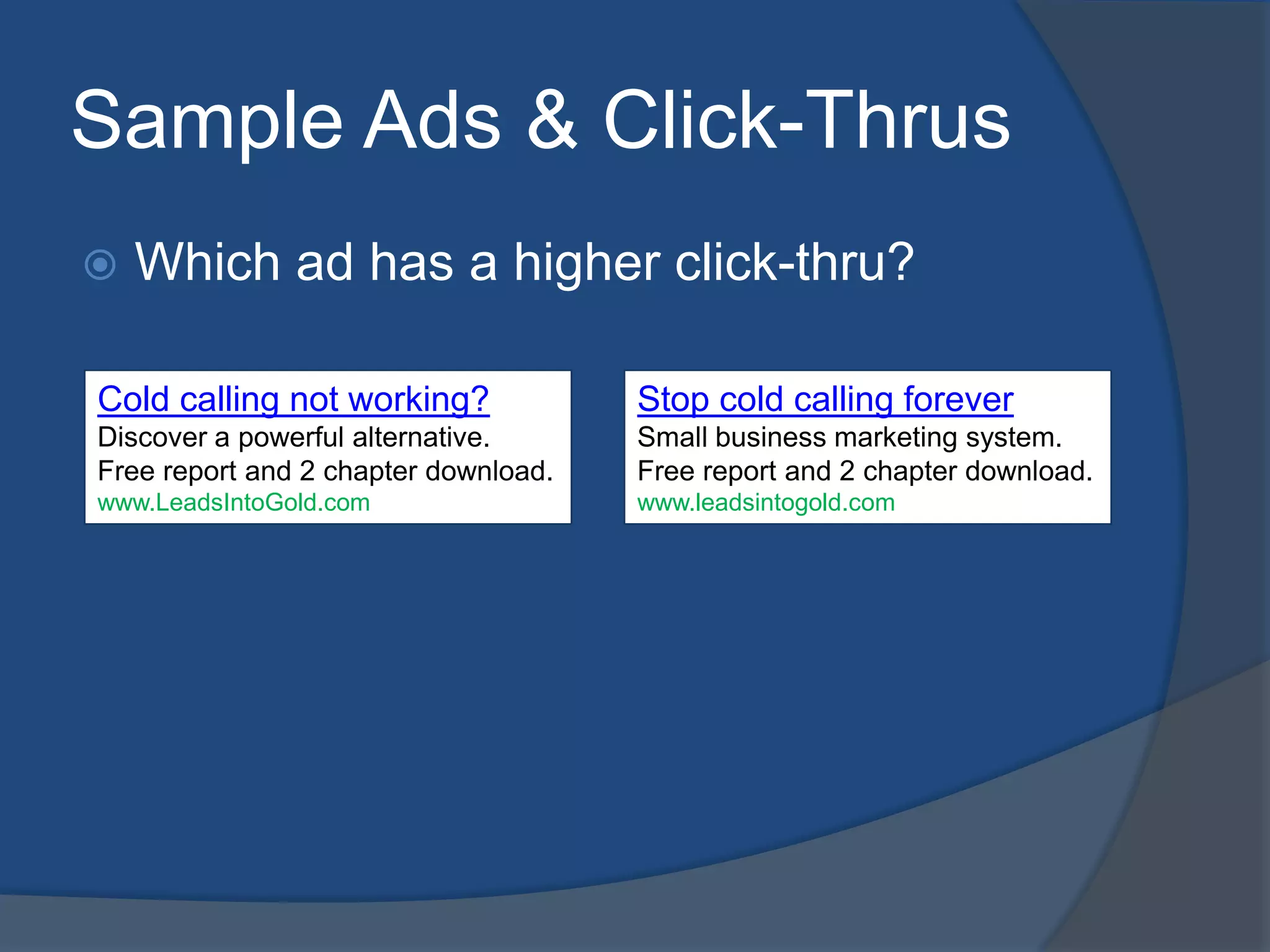 Display URL must resolve to working page
