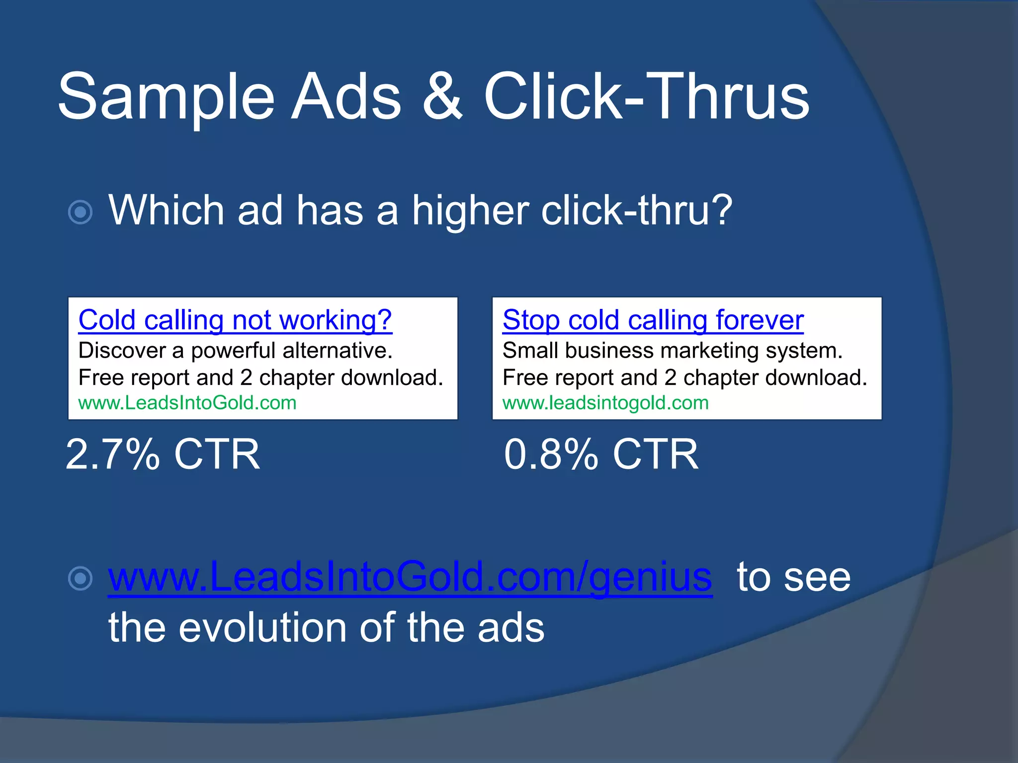 No pop-ups on landing pagesWriting PPC Ads - Best PracticesHeadline – include keyword if possible