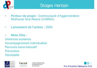 Prix Prévention Délinquance 2009