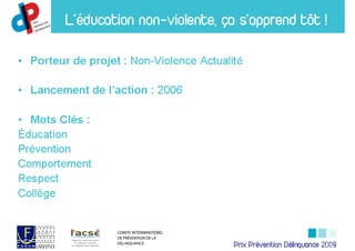 Prix Prévention Délinquance 2009