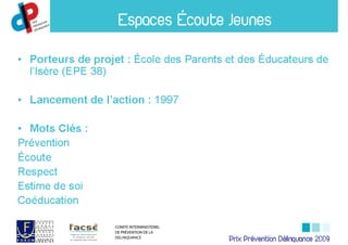 Prix Prévention Délinquance 2009