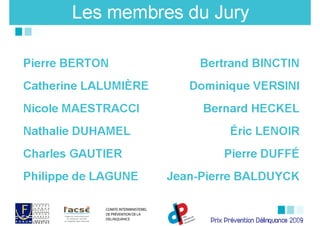 Prix Prévention Délinquance 2009