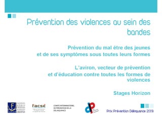 Prix Prévention Délinquance 2009