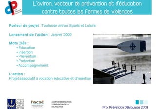 Prix Prévention Délinquance 2009