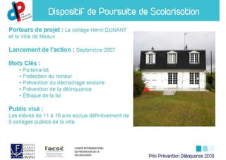 Prix Prévention Délinquance 2009