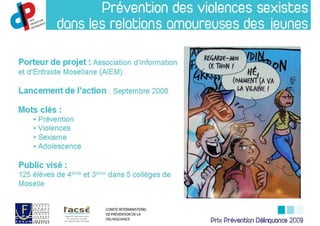Prix Prévention Délinquance 2009
