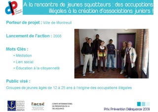 Prix Prévention Délinquance 2009