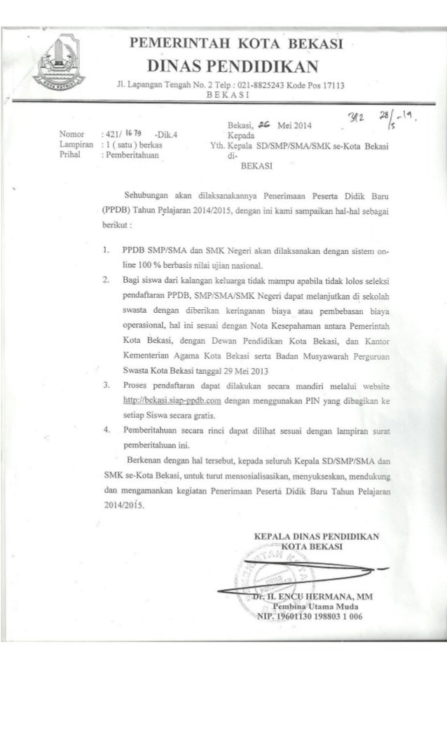 Ppdb Online Kota Bekasi 2014