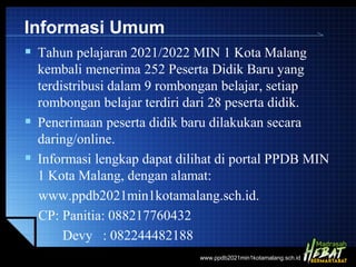 Ppdb 2021 min 1 kota malang | PPT
