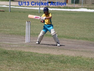 U/13 Cricket Action 