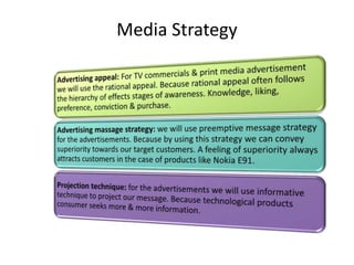 Media Strategy
 