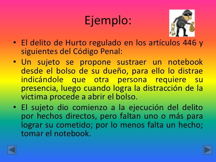 Grados de desarrollo del delito
