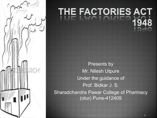 Presents by
Mr. Nilesh Utpure
Under the guidance of
Prof. Bidkar J. S.
Sharadchandra Pawar College of Pharmacy
(otur) Pune-412409
1
 