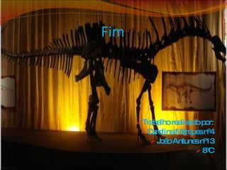 Fim Trabalho realizado por: Carolina Marques nº4 João Antunes nº13 8ºC 