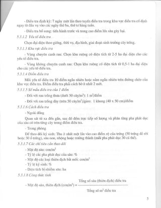 PHƯƠNG PHÁP ĐIỀU TRA DỊCH HẠI TRÊN CÂY RAU