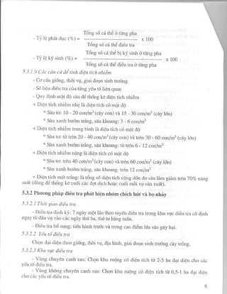 PHƯƠNG PHÁP ĐIỀU TRA DỊCH HẠI TRÊN CÂY RAU