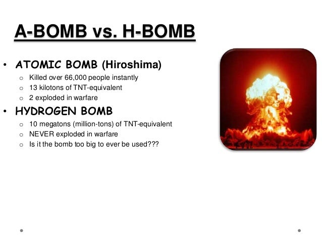 hydrogen bomb vs fission bomb hydrogen bomb vs fission bomb