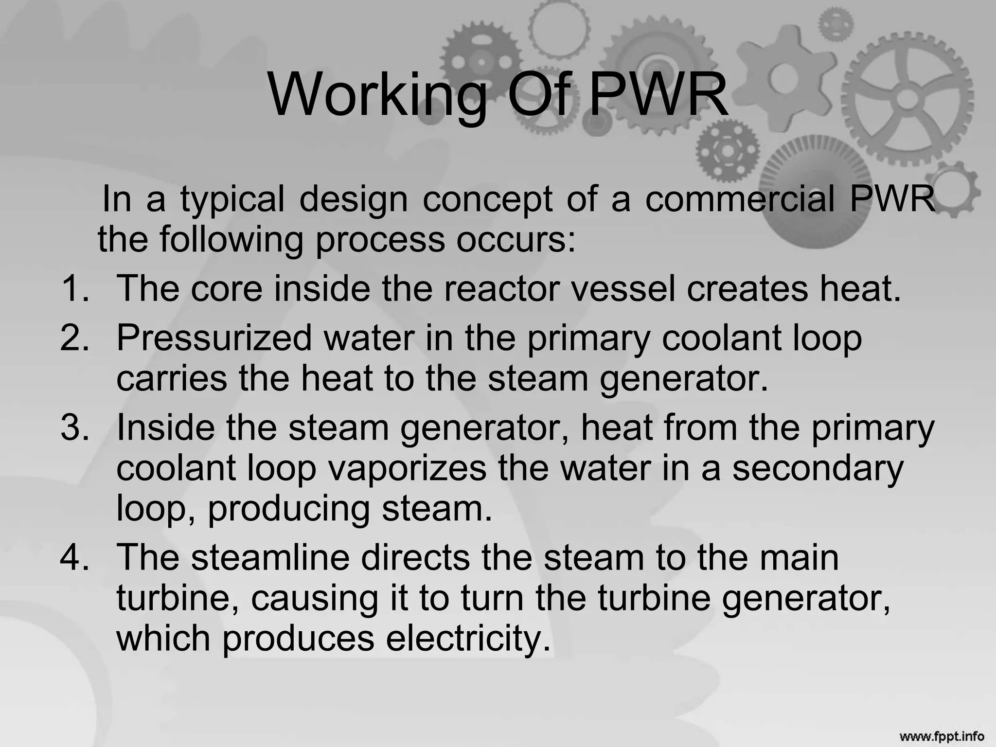 Power Plant Engineering: Pressurised Water Reactor | PPTX