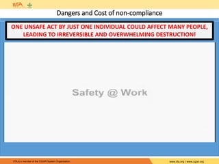 IITA is a member of the CGIAR System Organization. www.iita.org | www.cgiar.org
ONE UNSAFE ACT BY JUST ONE INDIVIDUAL COULD AFFECT MANY PEOPLE,
LEADING TO IRREVERSIBLE AND OVERWHELMING DESTRUCTION!
Dangers and Cost of non-compliance
 
