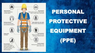 PERSONAL
PROTECTIVE
EQUIPMENT
(PPE)
 