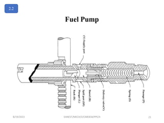 Fuel Pump
2.2
8/19/2023 EANEST/MECH/V/CME834/PPE/II 21
 