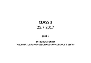 ARCHITECTURE PROFESSIONAL PRACTICE | PPTX