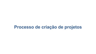 Processo de criação de projetos
 