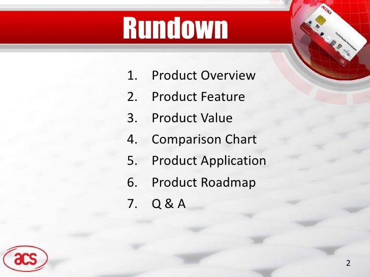 Acos3 product presentation by advanced card systems ltd 