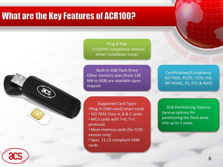 Acr100 product presentation by advanced card systems ltd 