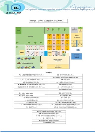 CRÓQUI – ESCOLA CLASSE 10 DE TAGUATINGA
SALA DE
AULA
SALA DE
AULA
DE AULA - 50M@
DE AULA - 50M@
 