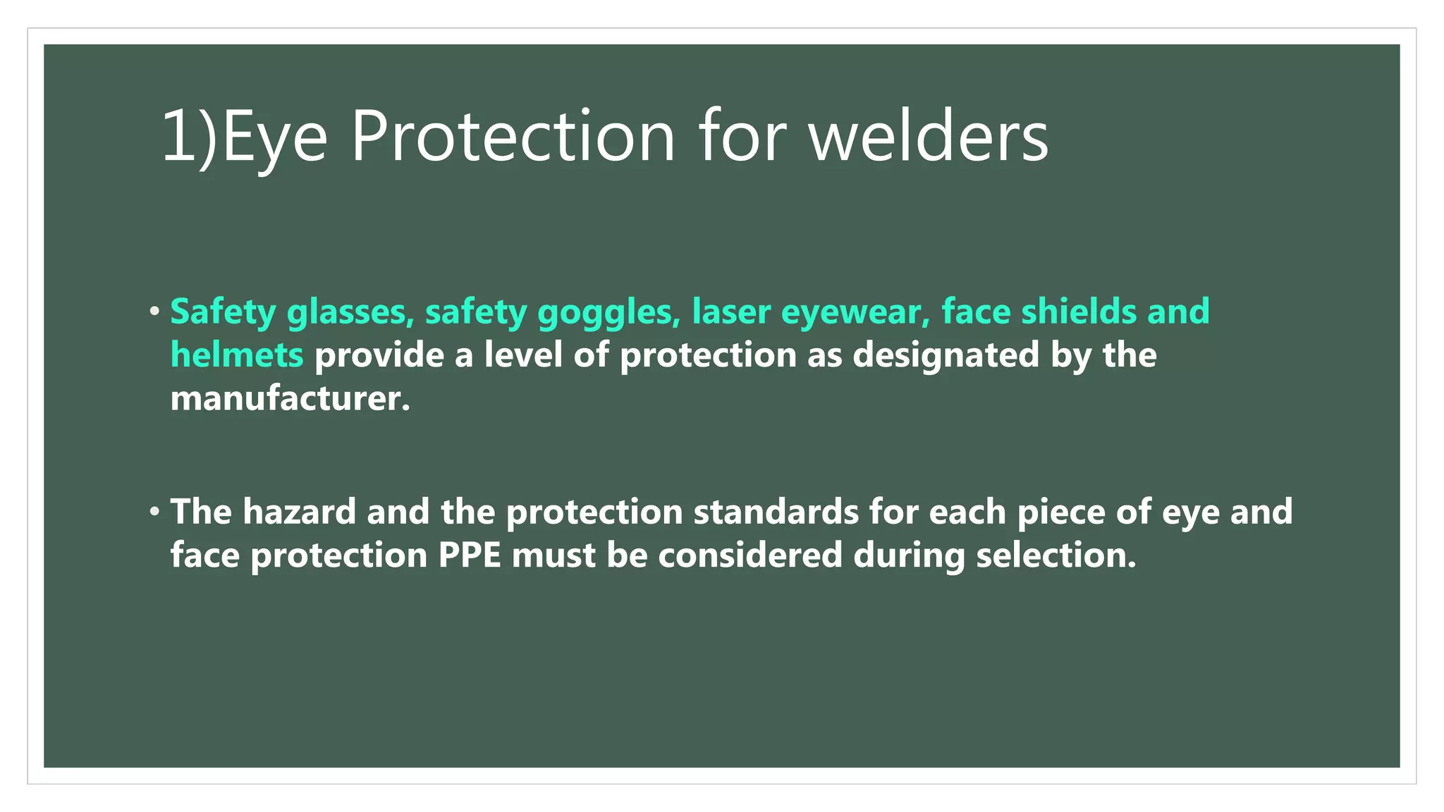 PPE for welders | PPTX