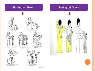 Putting on Gown Taking off Gown
 