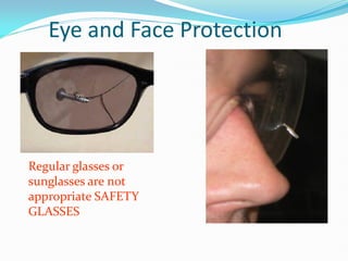 Incorrect Eye Protection PPE (Personal ) & Its Importance in safety work | PDF