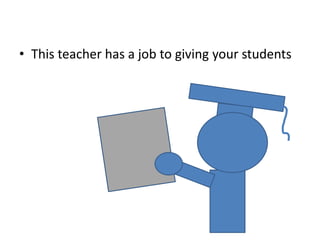 This teacher has a job to giving your students
