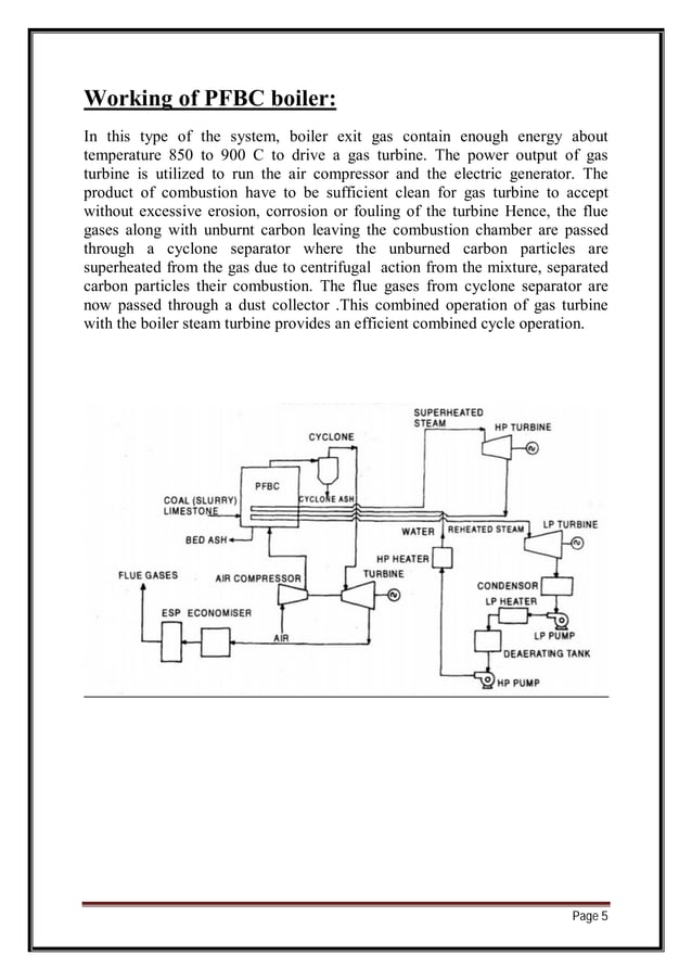 PRESSURIZED FLUIDIZED BED COMBUSTION BOILER PDF