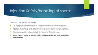 Sharp Instrument Safety.pdf PPEs, WASTE MANAGEMENT in hospital set up.pptx