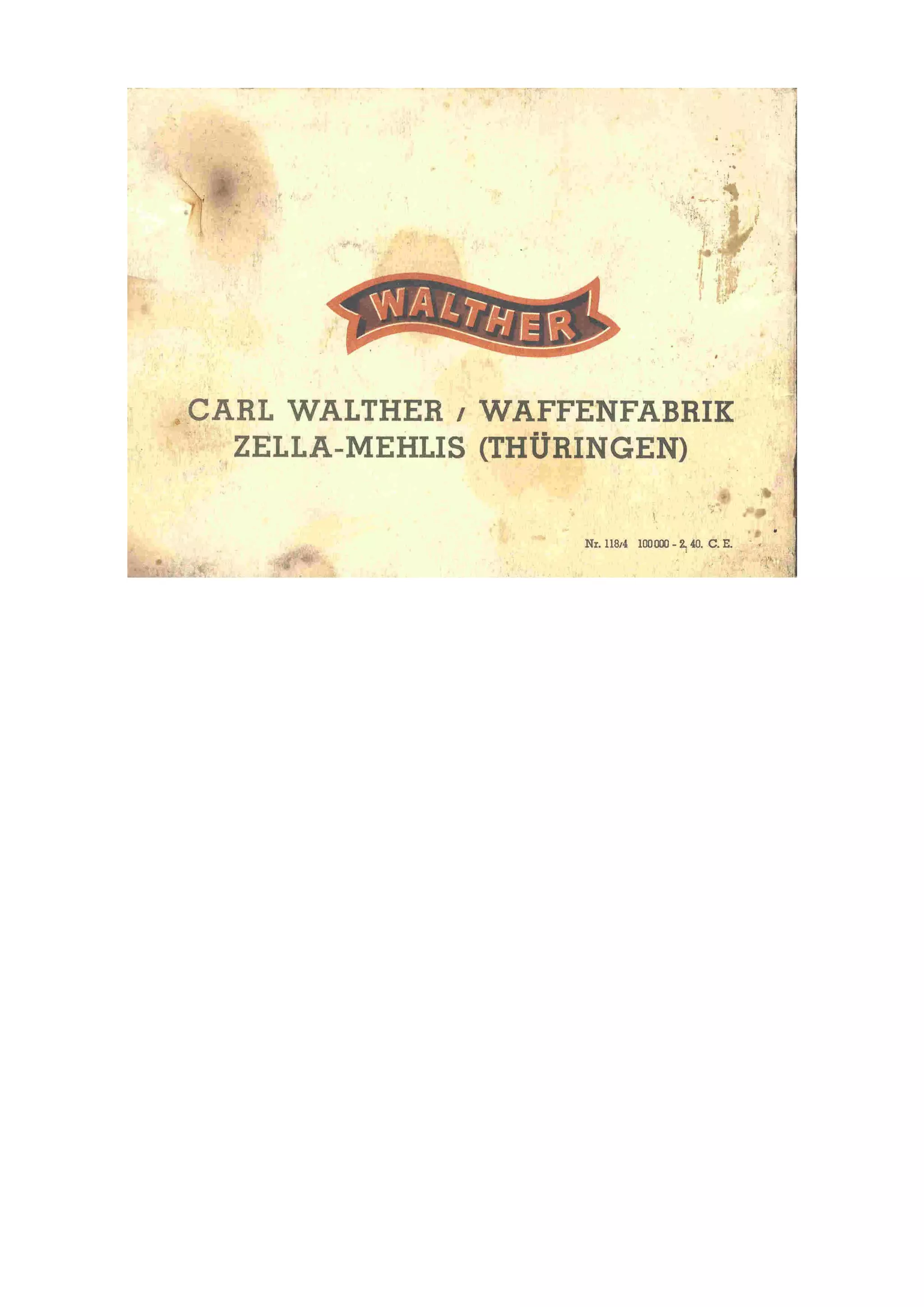 瓦尔特Ppetppk说明