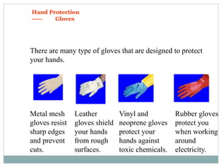 Hand Protection
PPE
Protective Hand
Protection
http://healthsafetyupdates.blogspot.in/
 