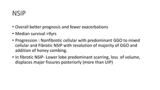 Nsip Classification Progressive Pulmonary Fibrosis; Fibrotic ILD | PPTX