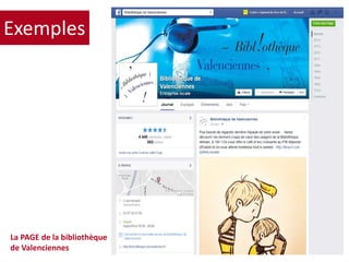 Exemples
72
La PAGE de la bibliothèque
de Valenciennes
 