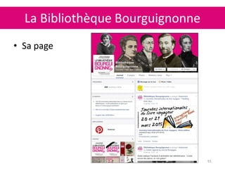 La Bibliothèque Bourguignonne
91
• Sa page
 